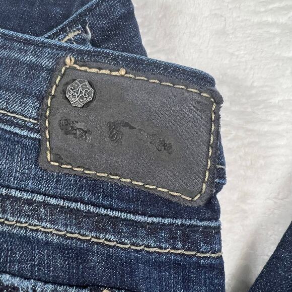 Silver Aiko Dark Wash Low-Rise Skinny Jeans W28/L29 - Picture 10 of 10